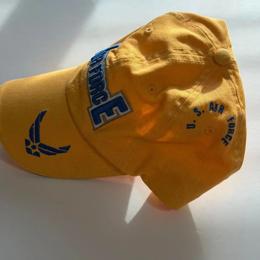 Unbranded Women's Yellow and Orange Hat